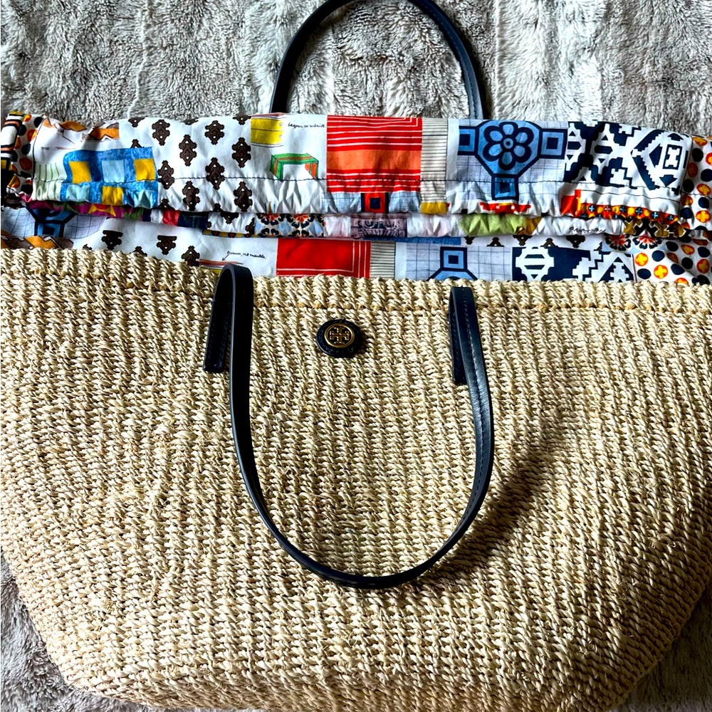 Tory Burch straw summer tote